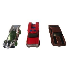 Hot Wheels Lot 3 Diecast Cars Olds 442 Blitzspeeder Muscle Car 1974 Fire Truck